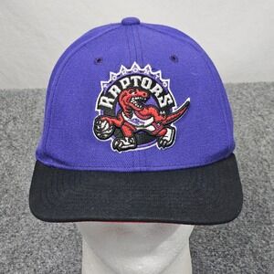 Toronto Raptors Hat Purple Black Cap Mitchell & Ness NBA Basketball Fangear